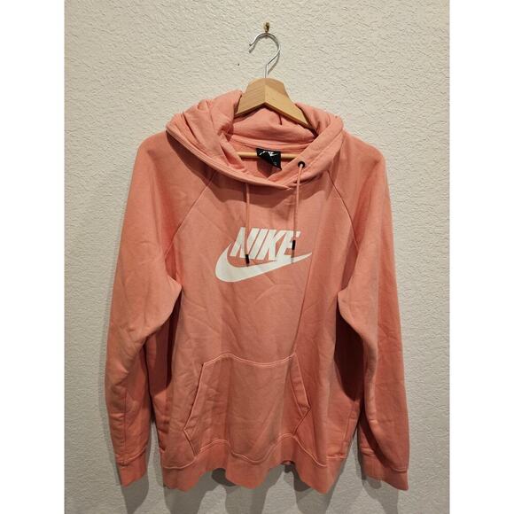 Nike Crop Light Pink Hoodie Size xl - Picture 1 of 3